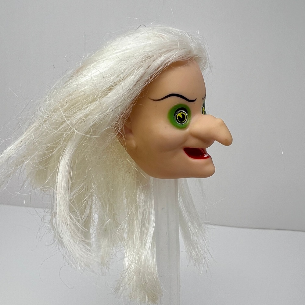 Vintage Bikin Disney Snow White Old Hag Witch Doll Head 1980s Replacement Part - Picture 9 of 13